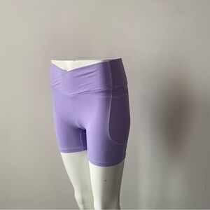 VA Purple High-Waisted Shorts